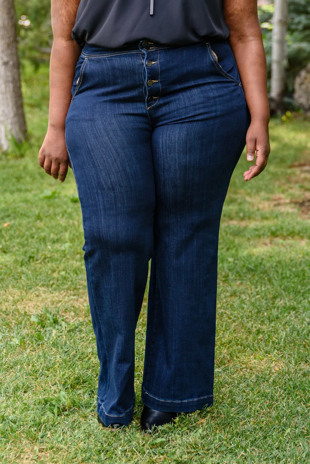 San Fransisco Wide Leg Denim Trousers