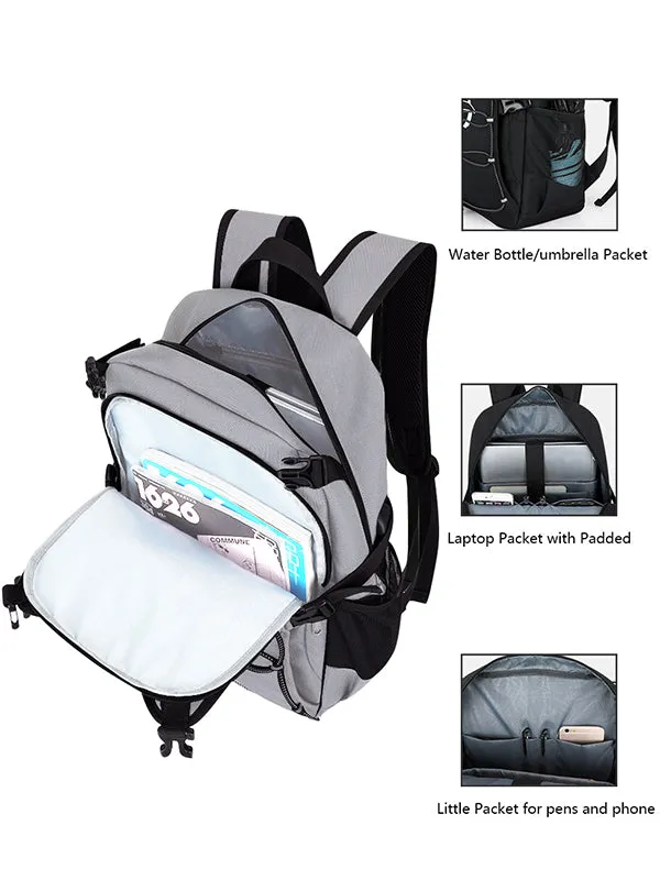 Skate Roller and Helmet Backpack Laptop backback for men