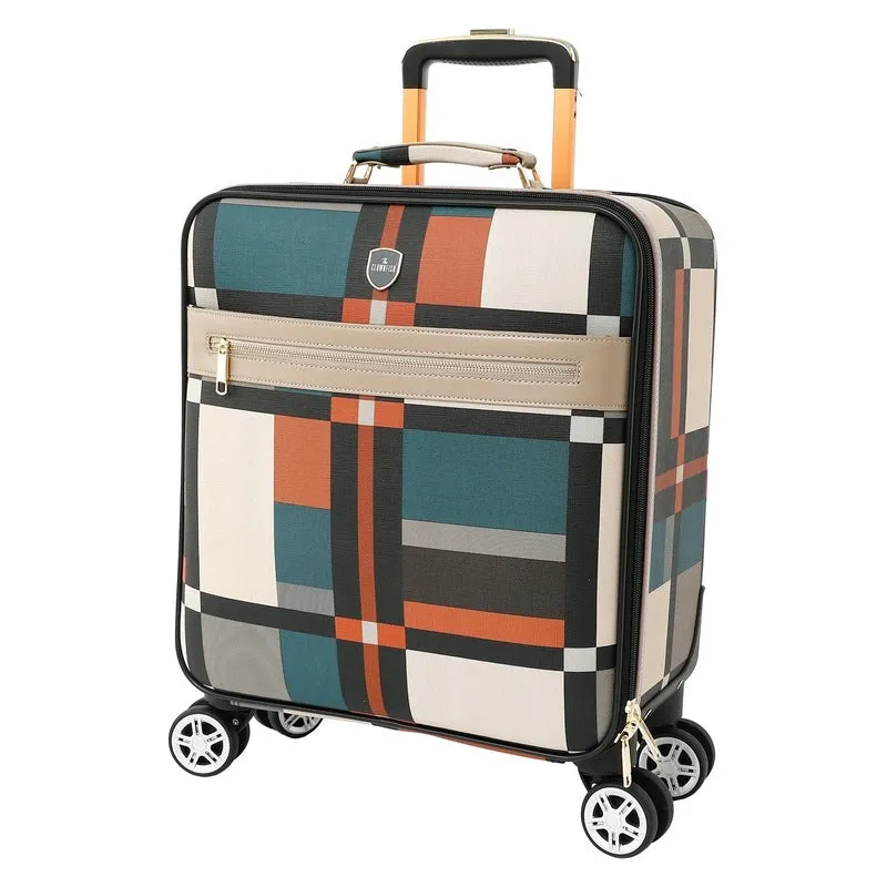 Small Cabin Trolley Bag with Mute Wheels | TSA Lock | 30L | Multicolor