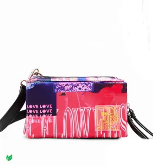 Small collage crossbody bag women