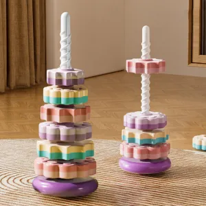 Spin Again Sensory Stacking Tower Pastel Colors - Y20