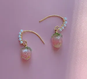 Strawberry Pearl Earrings