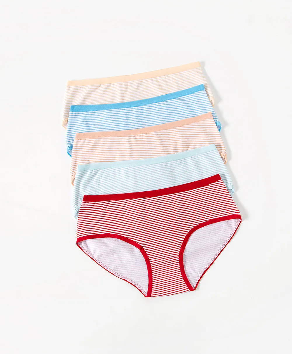 Sun Kissed Cotton 5-pack Hipster Panties