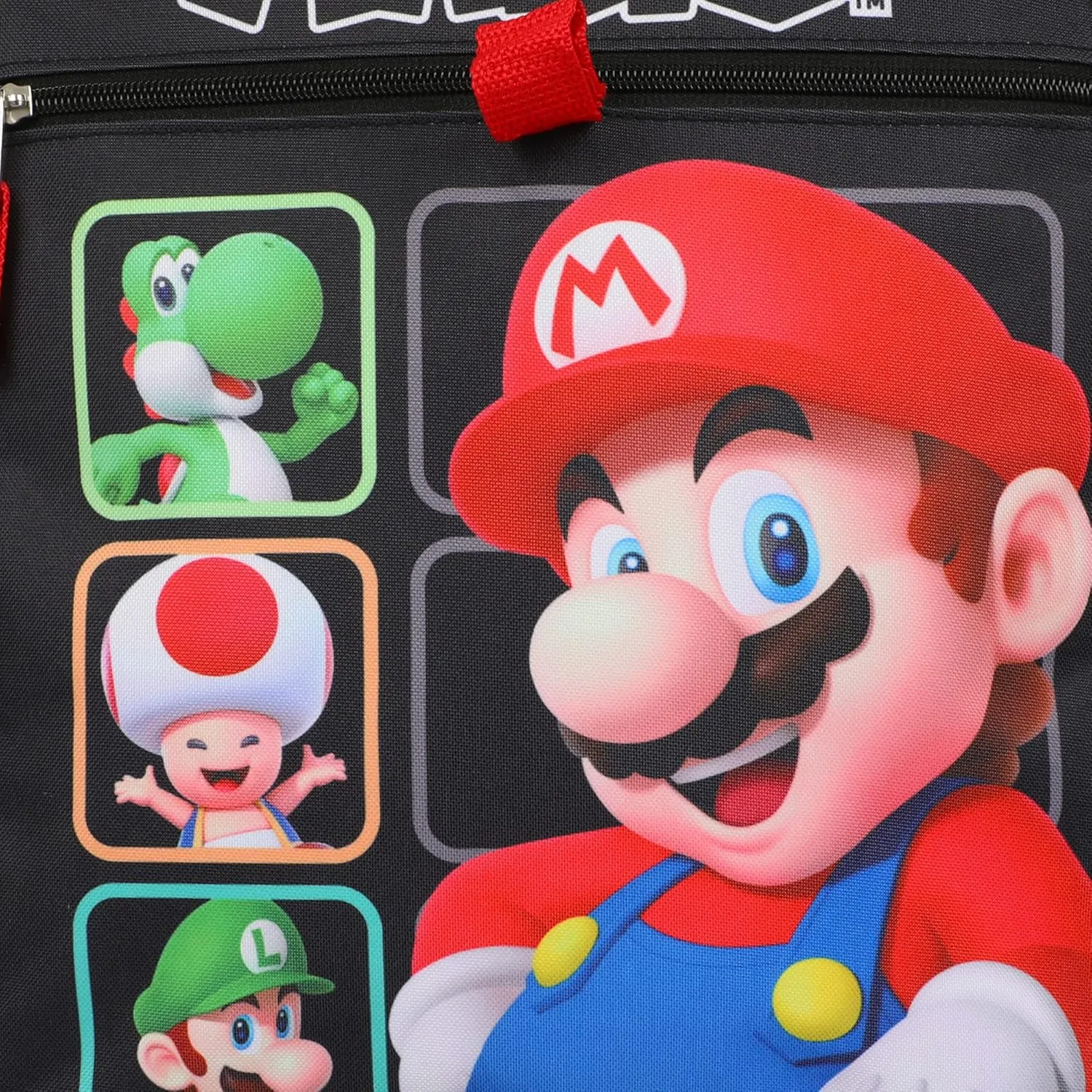 Super Mario Bros. Characters 5 Piece Kids 16" Backpack Set