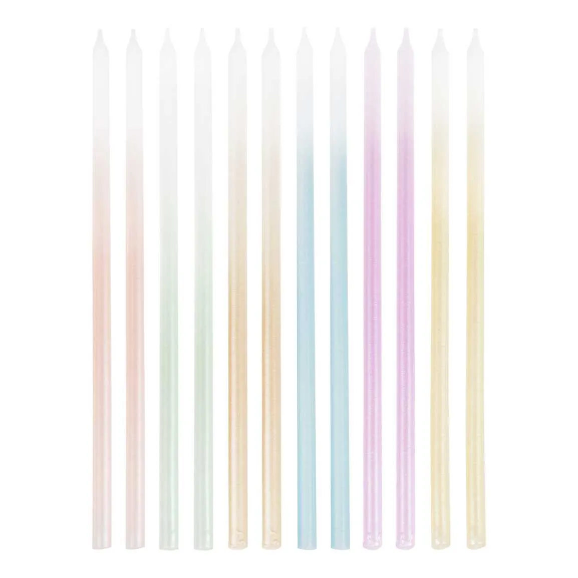 Tall Ombre Cake Candles (pack of 12)