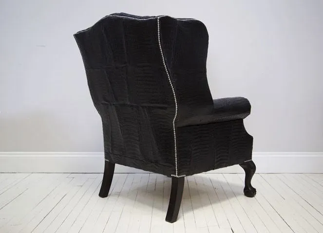 THE DISRAELI : CROCODILE SKIN ARMCHAIR