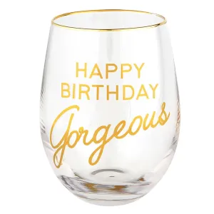 The Happy Birthday Gorgeous Wine Glass