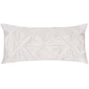 The White Pintuck Throw Pillow