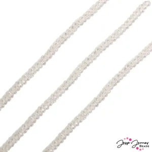 Thunder Polish Glass Strand 3x2mm in Pink Sugar