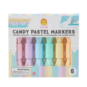 Tiger Tribe TT7-0131 Two Tip Candy Pastel Markers