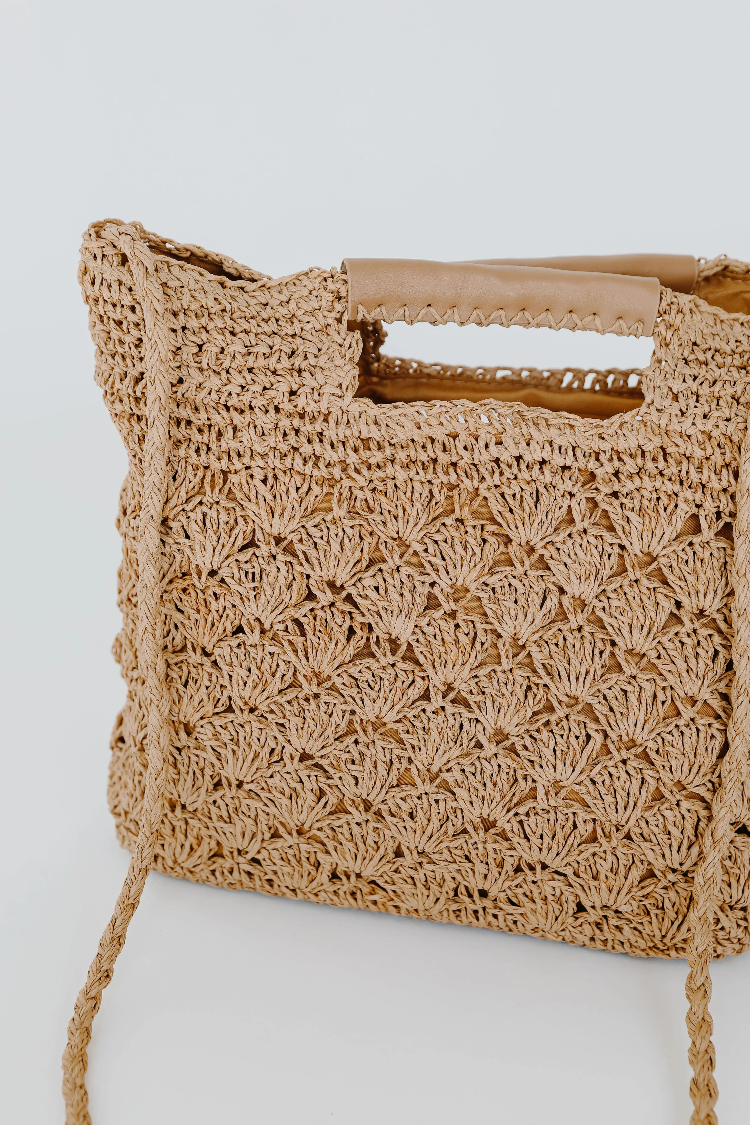 Time For Vacay Straw Crossbody Bag