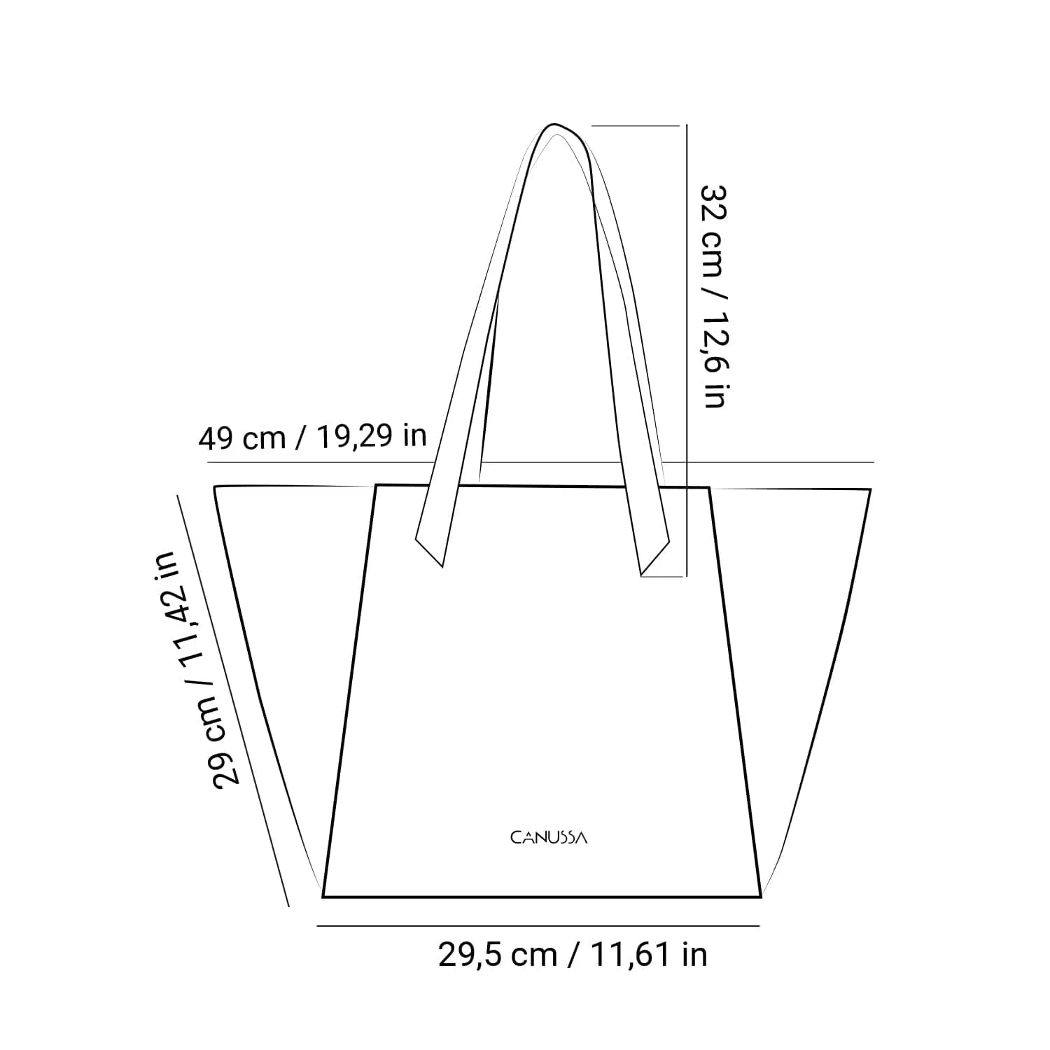 Totissimo Foldable Vegan Leather Tote Bag | Grey