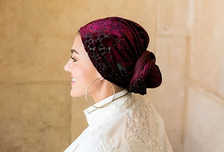 Velvet Flowers Turban