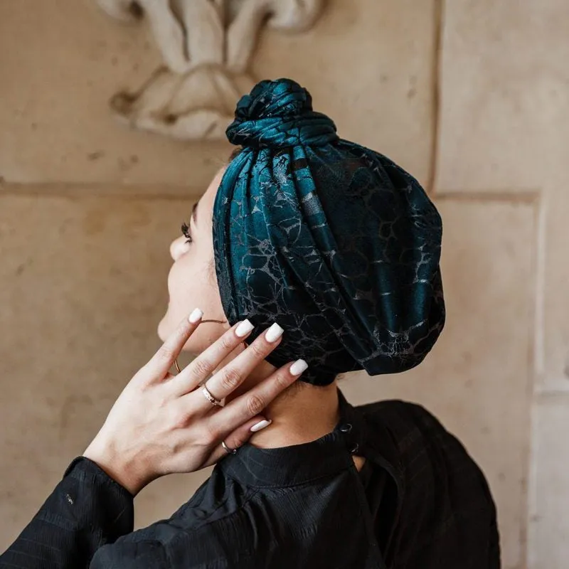 Velvet Flowers Turban