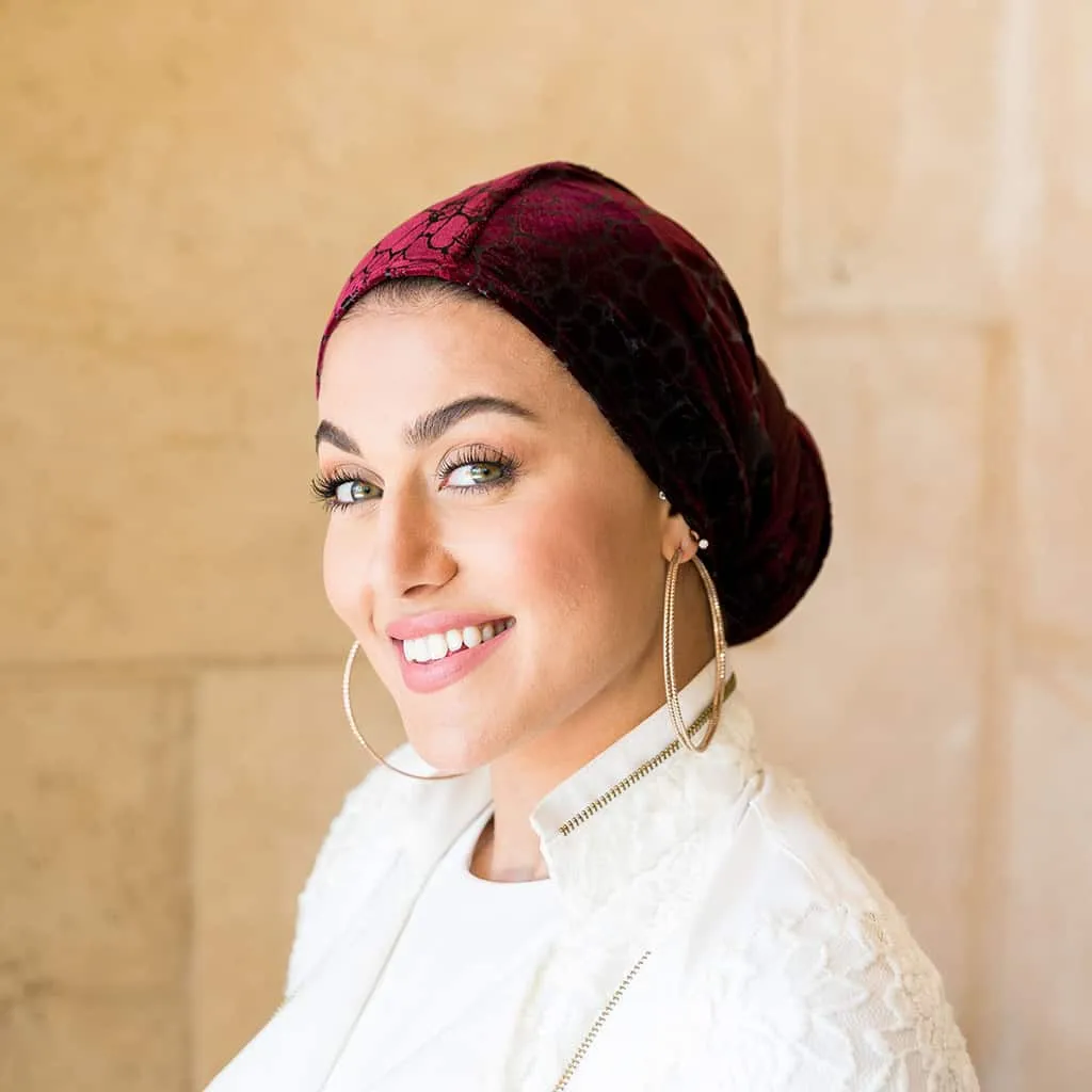 Velvet Flowers Turban