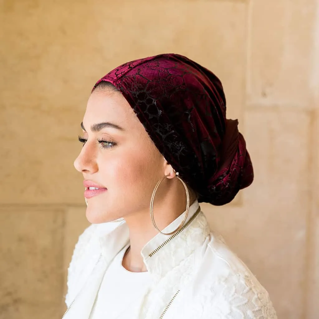 Velvet Flowers Turban