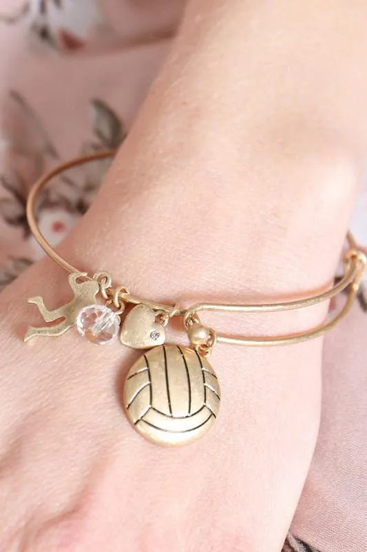 Volleyball Charm Bracelet