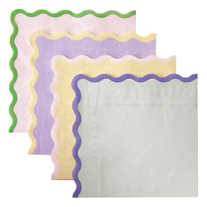 Wavy Pastel Napkins (16 pack)