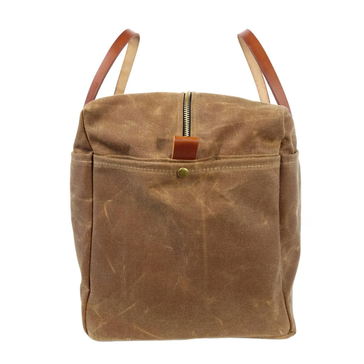 Waxed Canvas Duffle Bag - Brush Brown