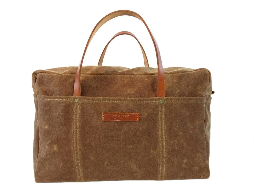 Waxed Canvas Duffle Bag - Brush Brown