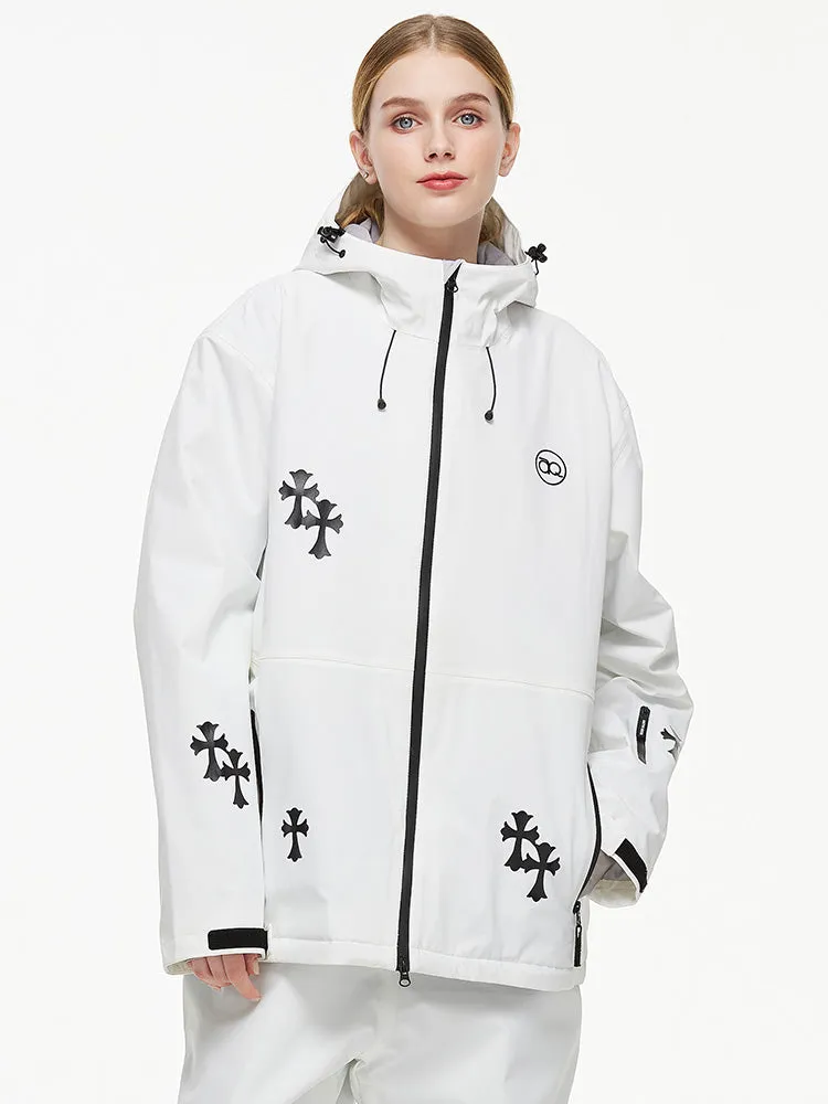 Women's Arctic Queen Snowflake Princess Fantasy Snow Jacket