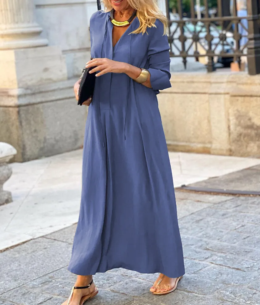 Women's Solid Color Maxi Dress