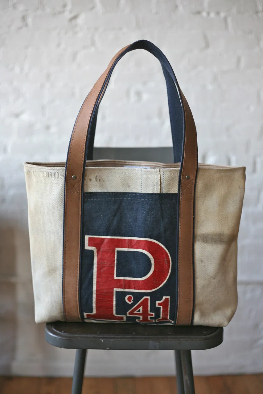 WWII era Canvas & 1950's era Denim Apron Carryall