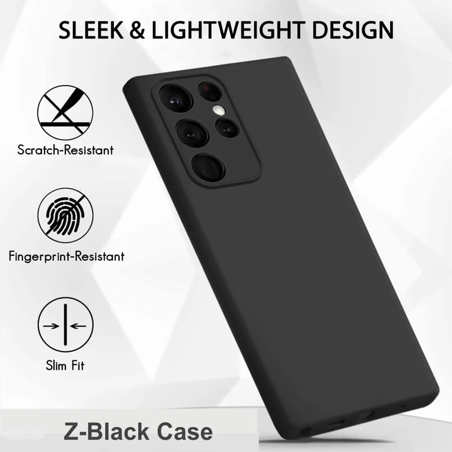 Z-Black Matte Case For Nothing